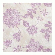 Serviettes "ROYAL Collection" pliage ¼ 40 x 40 cm violet "Flowers" (160 unités) PAPSTAR - violet papier 37361