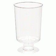 Verre à pied PS cristal transparent 9,5cl Ø4,8x8,5cm - par 600
