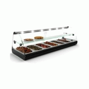 Vitrine chauffante bain marie 6 bacs GN 1/3 avec étagère Dos Pisos | Sayl - Sans lumière LED - noir 718603517473 Vitrine chauffante bain marie 6 bacs GN 1/3 avec étagère Dos Pisos | Sayl - Sans lumière LED - noir 718603517473