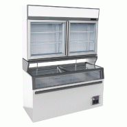 Vitrine murale frigorifiques blanc 2 portes en verre - P7455.2520