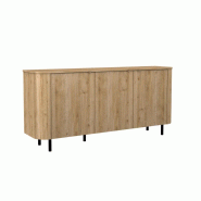 Vivabita Matelpro - Buffet/bahut contemporain 180 cm chêne cadiz Marley - Moderne & Design -Chêne cadiz -  -Types de portes: Battantes - 3665367399272