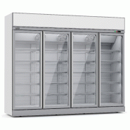 Armoire murale blanche réfrigérée 4 portes vitrée professionnel nég... - P7455.2440