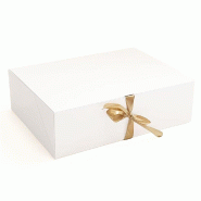 Boîte cadeau blanc 40x30x12cm - par 10