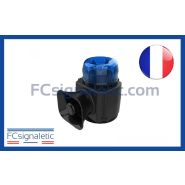 Combiné de signalisation portatif CSP (gyrophare + sirène) bleu classe 1 rotatif tonalité UMH STANDBY MERCURA
