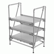 Etagère 3 niveaux avec rebords