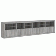 Helloshop26 - Buffet bahut commode armoire meuble de rangement organisateur cuisine salle de séjour salon avec lumières LED sonoma 02_0030070 - 3000 Helloshop26 - Buffet bahut commode armoire meuble de rangement organisateur cuisine salle de séjour salon avec lumières LED sonoma 02_0030070 - 3000