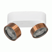 Hole Applique Et Plafonnier Led 13W 3000K Cri90 Blanc/Cuivre - Plafonnier Et Applique En Aluminium Moulé Sous Pression - Rossini Illuminazione - cuiv