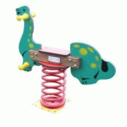 Jeu sur ressort dinosaure - tranche d'âge 2 à 6 ans - essence PIN NORD ROUGE - traitement autoclave classe 4 Jeu sur ressort dinosaure - tranche d'âge 2 à 6 ans - essence PIN NORD ROUGE - traitement autoclave classe 4