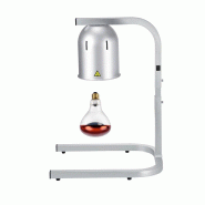Lampe chauffante infrarouge sur pied réglable en hauteur (1 ampoule rouge) Argentée PREMIUM - GOLDINOX - argenté aluminium 3701770846245