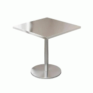 Mobilier de Restauration Table Bistro en Acier Inoxydable pour Bar Café Restaurant 60x60x75cm【BXG-HF60】 - 730849890677