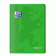 Oxford Lot de 10 Cahier EasyBook piqué A4, 96p./48 feuilles 90g/m², Séyès, coloris vert - 3020120119724