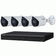 Pack vidéosurveillance IP 4 caméras avec Full Color