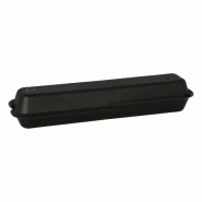Papstar Foodboxes réutilisables, 23,4 x 5,85 cm noir, 90 pièces - noir plastique polypropylène 96549