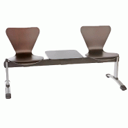 Poutre accueil visiteurs So Avola - 2 places + 1 tablette, Piètement Type N_0