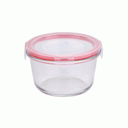 San Ignacio - Récipient Hermétique rond 500ml en verre Toledo - rouge Q4533