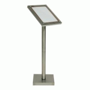 Securit® Support de Menu - Noyer - Pour 1xA4 - 9,95 kg - marron inox ECM-85-1A4WAL-COMP Securit® Support de Menu - Noyer - Pour 1xA4 - 9,95 kg - marron inox ECM-85-1A4WAL-COMP