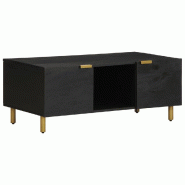 VidaXL Table basse noir 100x54x40 cm bois d'ingénierie Modèle Panorama Prestige - 4017660