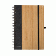 Bloc-notes noir spirale - 8435408322393