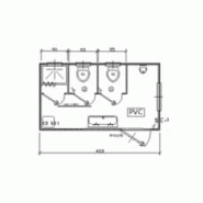 Bungalow de chantier ssdu / sanitaire / aménagé