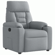 Fauteuil inclinable Gris clair Tissu Modèle Zermontel - 4015542
