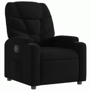 Fauteuil inclinable Noir Tissu Modèle Iramelis - 372443