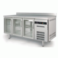 Meuble Gastro 700 GN 1/1 positif 1795mm 3 portes vitrées Coreco