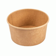 Saladier carton Kraft 1000cc Ø15/12,9x8cm - par 50