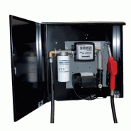 Station de distribution carburant GNR avec pompe 80L/min et pistolet automatique - modèle armoire noire époxy