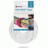 VELCRO® One Wrap® Strap 20mm x 150mm, 100 pièces, blanc VELCRO® One Wrap® Strap 20mm x 150mm, 100 pièces, blanc