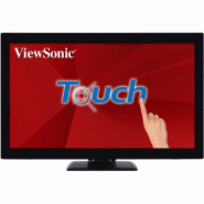 Viewsonic TD2760 moniteur à écran tactile 68,6 cm (27") 1920 x 1080 pixels Plusieurs pressions Multi-utilisateur Noir