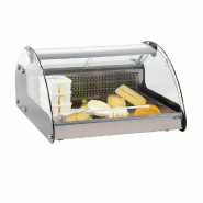 Vitrine réfrigérée inox bombée à poser température 2 à 12 °c et 118l - PCVR118L