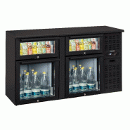 Arrière bar 2 x 2 tiroirs mixtes vitrés - CAB22TMV | Casselin