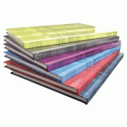 Clairefontaine Lot de 5 Cahier Metric A4, 192p./96 feuilles 90 g/m² brochure rembordée rigide, Séyès - 3329680904109