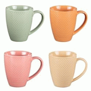 Coffret de 4 mugs Sunrise 35 cl - Multicolore Rond Porcelaine Table Passion 12.4x cm - multicolore porcelaine 3106232376733 Coffret de 4 mugs Sunrise 35 cl - Multicolore Rond Porcelaine Table Passion 12.4x cm - multicolore porcelaine 3106232376733