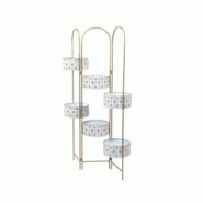 Décoshop26 - Jardinières cloison fleurie porte-fleurs en acier tubulaire revêtu d'or antique ETA05028 - 3000527569605 Décoshop26 - Jardinières cloison fleurie porte-fleurs en acier tubulaire revêtu d'or antique ETA05028 - 3000527569605