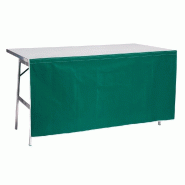 Devant de table vert - Toile coton imperméable - 350x70cm pour tables 150x80cm
