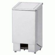 Diamond - Poubelle inox, à pédale, couvercle avec vérin, 120 litres - réf. PPX-120 - gris AKS-PPX-120