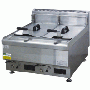 Friteuse gaz gamme à poser 650 avec 2 cuves 10 l puissance 12 kw - PJUS-TRC-2