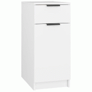 Helloshop26 - Armoire de bureau moderne avec tiroir et compartiments 33,5 x 50 x 75 cm en bois d'ingénierie blanc 02_0048010 - blanc Bois massif 3000