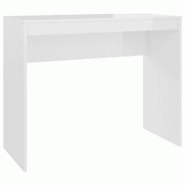 Helloshop26 - Bureau table poste de travail meuble d'ordinateur informatique étude brillant 90 x 40 x 72 cm bois d'ingénierie blanc 02_0023552 - 300 Helloshop26 - Bureau table poste de travail meuble d'ordinateur informatique étude brillant 90 x 40 x 72 cm bois d'ingénierie blanc 02_0023552 - 300