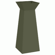 Helloshop26 - Jardinière à pilier contemporaine pour extérieur 40 x 40 x 100 cm durable design élégant en matériaux olive 02_0052416 - 3000237407556