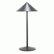 Lampe de table LED rechargeable Zafferano Pina L Desk titane, 6W, IP65, variateur, tête magnétique, intérieur/extérieur - gris 8054040724411