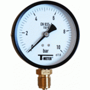 Manomètre à boitier acier - sec d.100 radial raccord 1/2