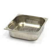 Maxima Récipient gastronorm - 2/3 GN - profondeur 10 cm - acier inoxydable - perforé – 35.3 × 32.5 × 10 cm - AKS-09367671