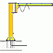 Potence de levage sur fût ou murale de 30kg à 5t pour toutes applications et tout environnement