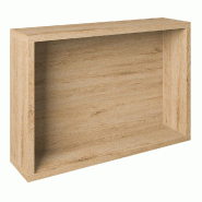 Présentoir Cage chêne clair avec LED 56x14,5x38,4cm