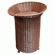 Présentoir polypro chocolat sur roulettes Ø69x93cm Présentoir polypro chocolat sur roulettes Ø69x93cm