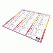 Quo Vadis - Calendrier origami - 2026 - Français - Fantaisie - Multicolore - 12 mois de janvier à décembre - 36x18 cm - Papier Clairefontaine blanc