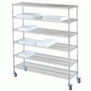 Sclessin 374.857 HYGIRACK Chariot Étagères L910xP610mm Professionnel - 374.857