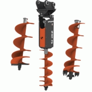 Tarière hydraulique - bidirectionnelle, 1,2 / 1,8 t mini pelle